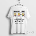 Officials Minion To Do List Today Drink Coffee Avoid - Adult & Kids T-Shirts, Sweatshirts & Hoodies apparel design preview 1