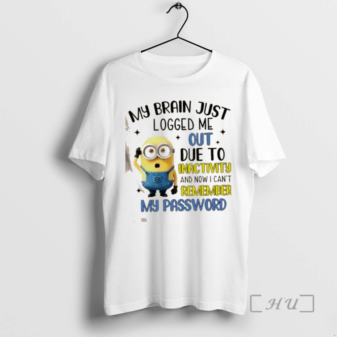 Officials Minions My Brain Just Logged Me Out Due To - Adult & Kids T-Shirts, Sweatshirts & Hoodies apparel design preview 1