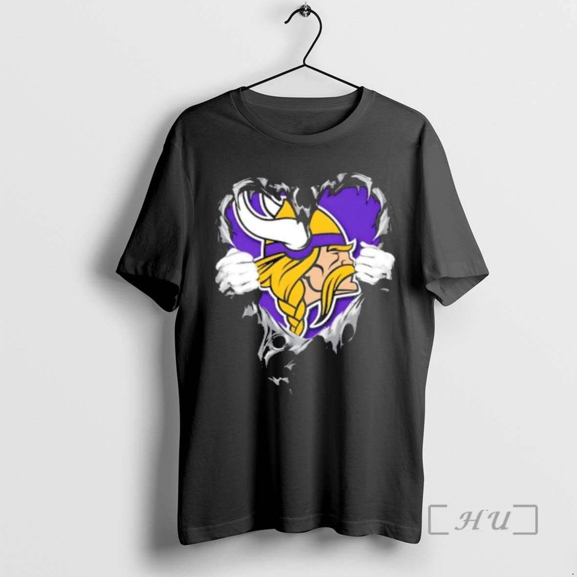 Officials Minnesota Vikings Rip The Chest Forever In - Adult & Kids T-Shirts, Sweatshirts & Hoodies apparel design preview 1