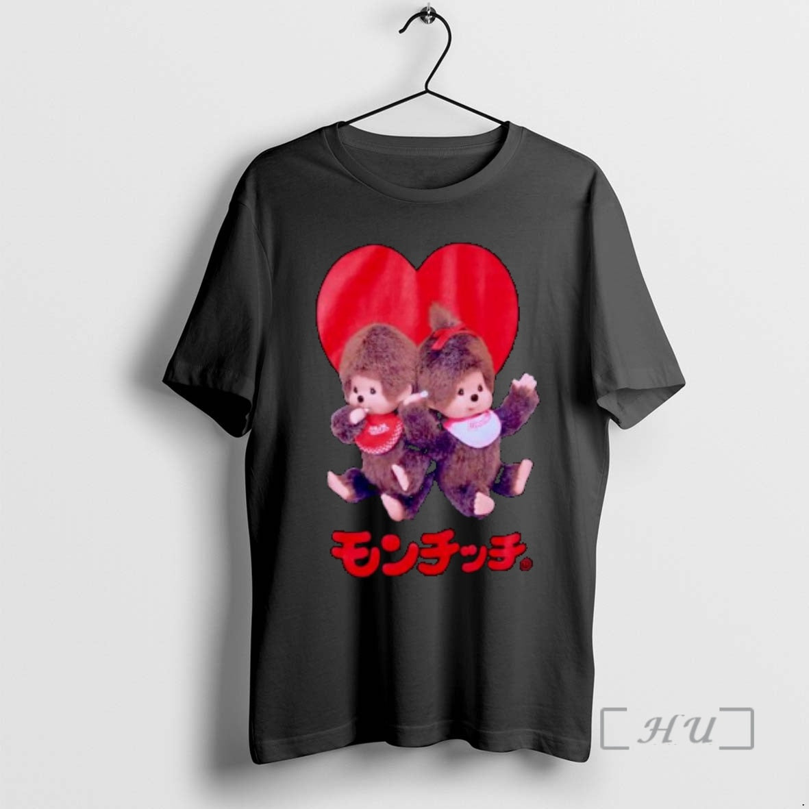 Officials Monchhichi Heart Ornaments - Adult & Kids T-Shirts, Sweatshirts & Hoodies apparel design preview 1