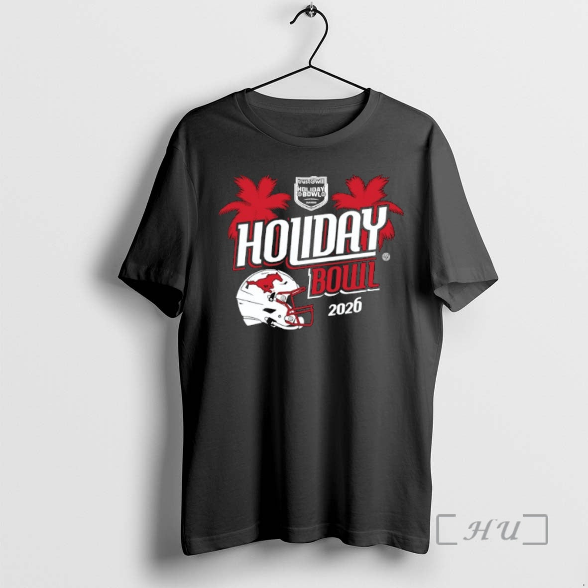 Officials Mustang Smu Football Holiday Bowl 2026 - Adult & Kids T-Shirts, Sweatshirts & Hoodies apparel design preview 1