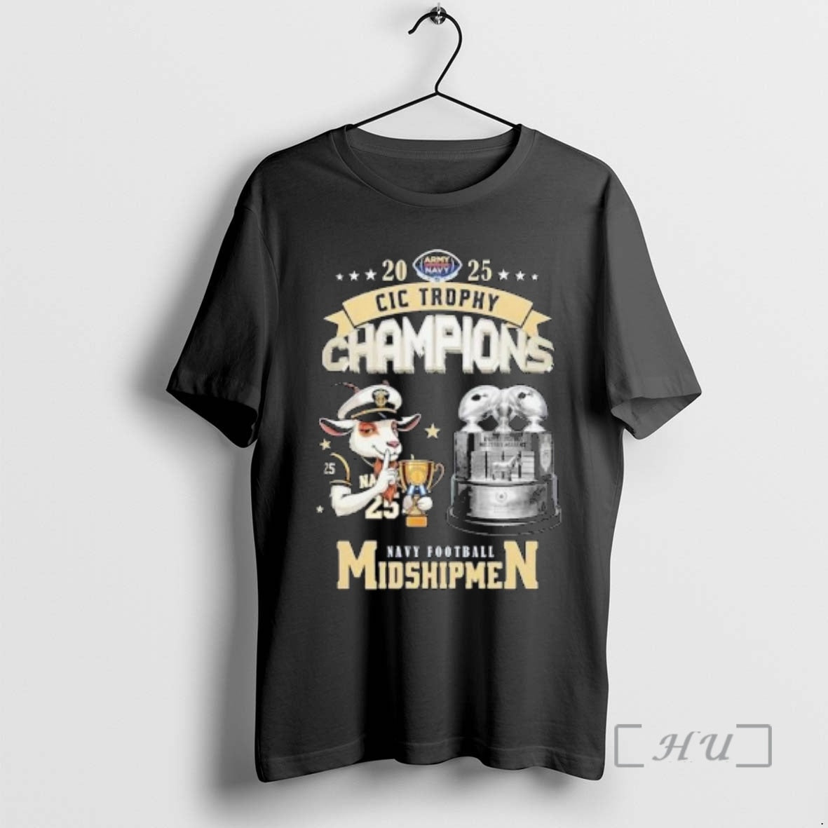 Officials Navy Midshipmen Football 2025 Cic Trophy - Adult & Kids T-Shirts, Sweatshirts & Hoodies apparel design preview 1