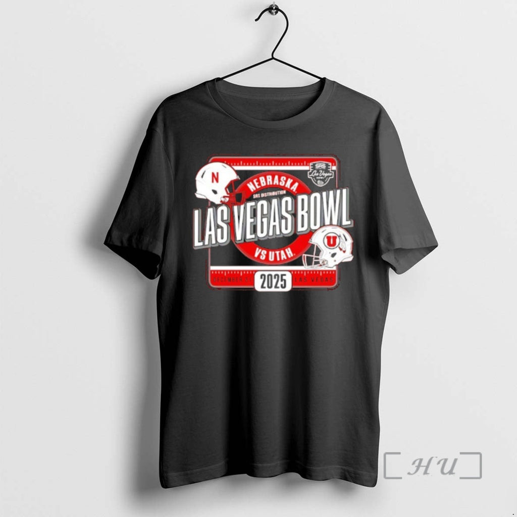 Officials Nebraska Vs Utah 2025 Las Vegas Bowl Bound - Adult & Kids T-Shirts, Sweatshirts & Hoodies apparel design preview 1