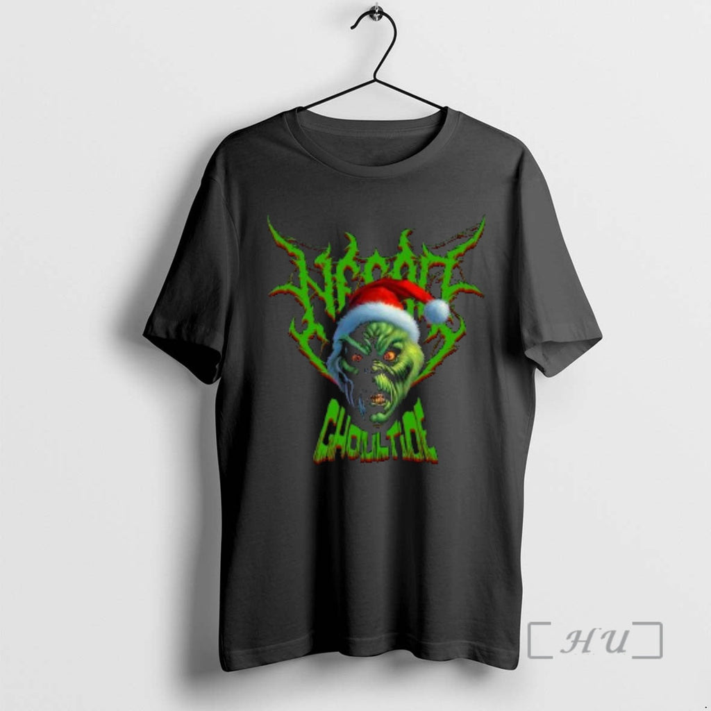 Officials Necro Grinch Ghoultide Circle Black - Adult & Kids T-Shirts, Sweatshirts & Hoodies apparel design preview 1