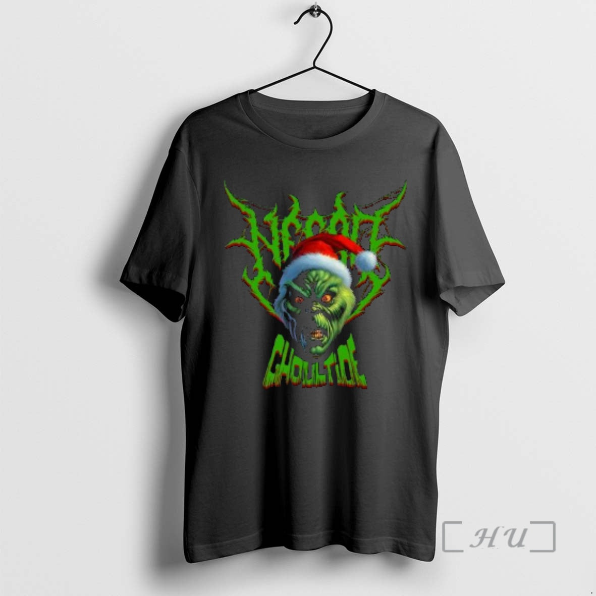 Officials Necro Grinch Ghoultide Circle Black - Adult & Kids T-Shirts, Sweatshirts & Hoodies apparel design preview 1