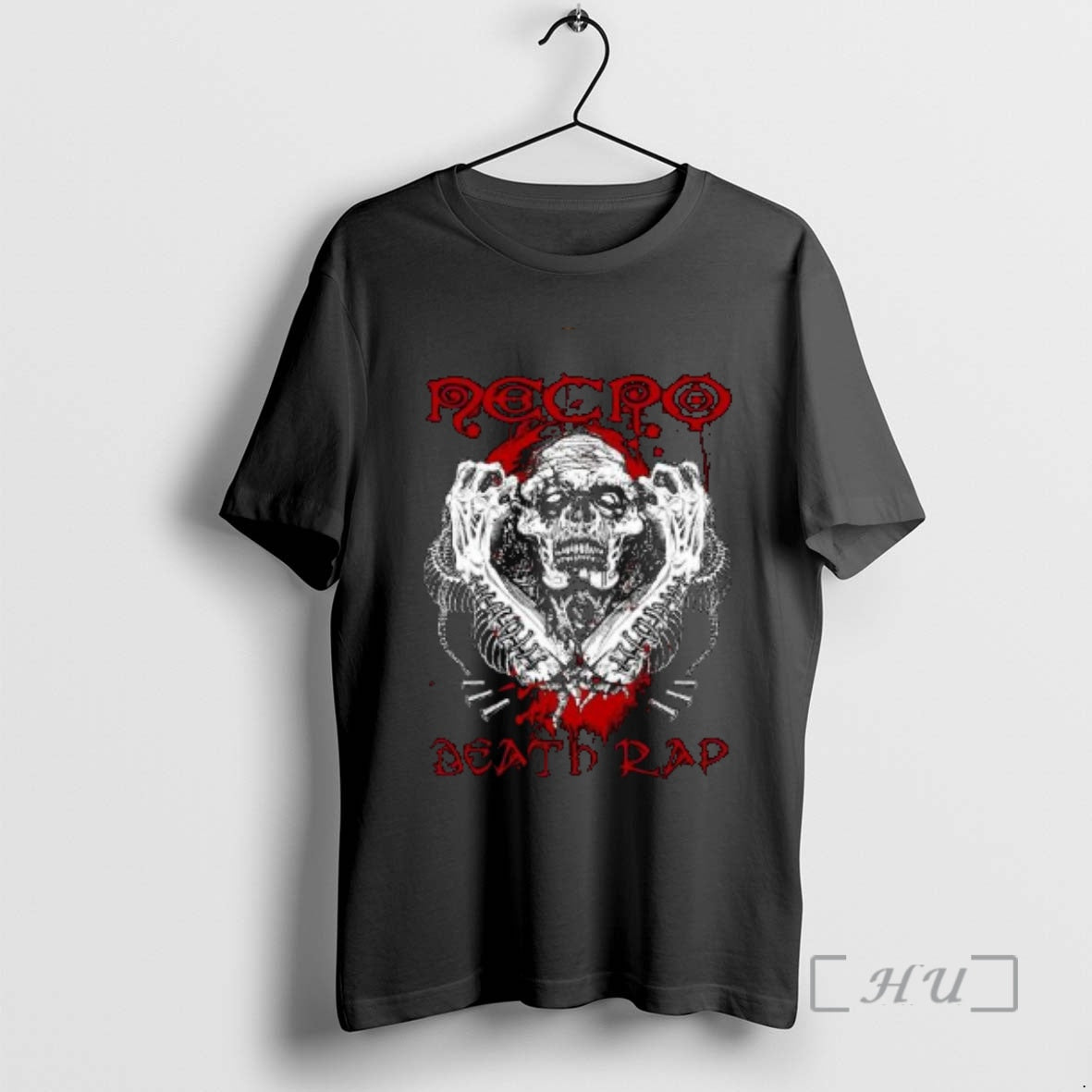 Officials Necro Super Death Rap Circle Black - Adult & Kids T-Shirts, Sweatshirts & Hoodies apparel design preview 1