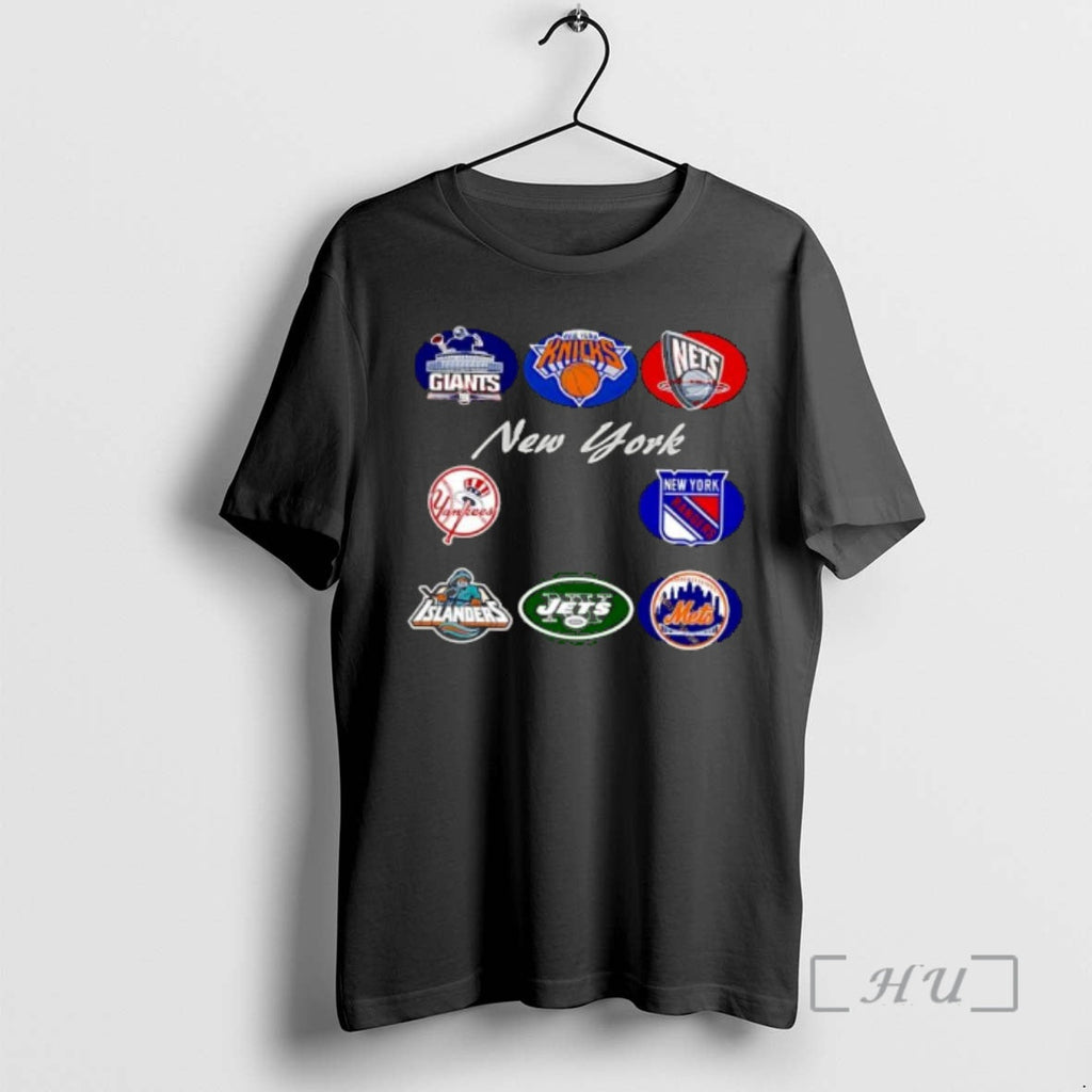 Officials New York Professional Sport Teams Logo - Adult & Kids T-Shirts, Sweatshirts & Hoodies apparel design preview 1