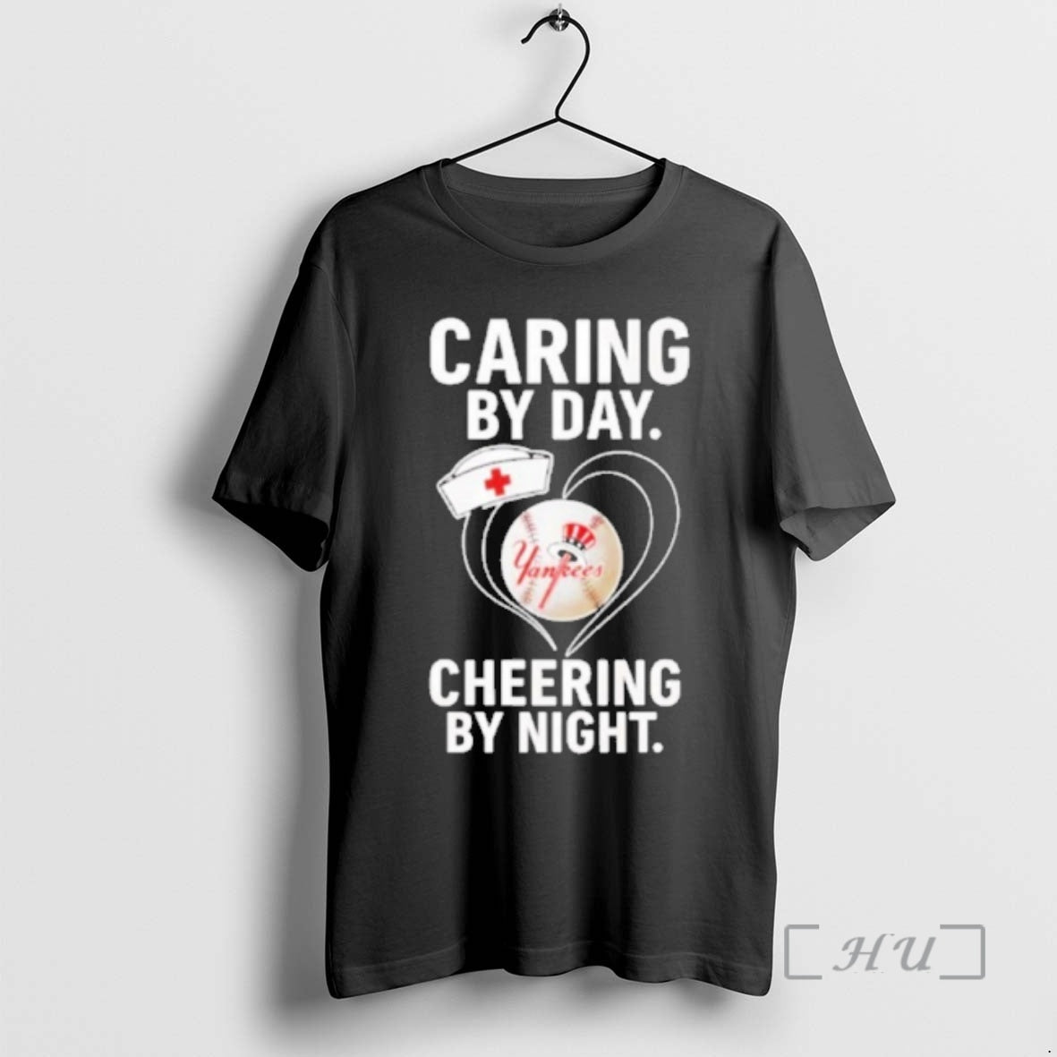 Officials New York Yankees Caring By Day Cheering - Adult & Kids T-Shirts, Sweatshirts & Hoodies apparel design preview 1