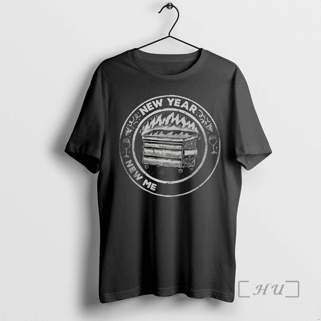 Officials New Year Mental Battles Burning Trash Can - Adult & Kids T-Shirts, Sweatshirts & Hoodies apparel design preview 1