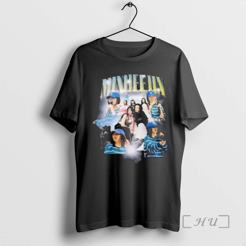 Officials Newjeans Minji Minheejin Viral Circle Black - Adult & Kids T-Shirts, Sweatshirts & Hoodies apparel design preview 1