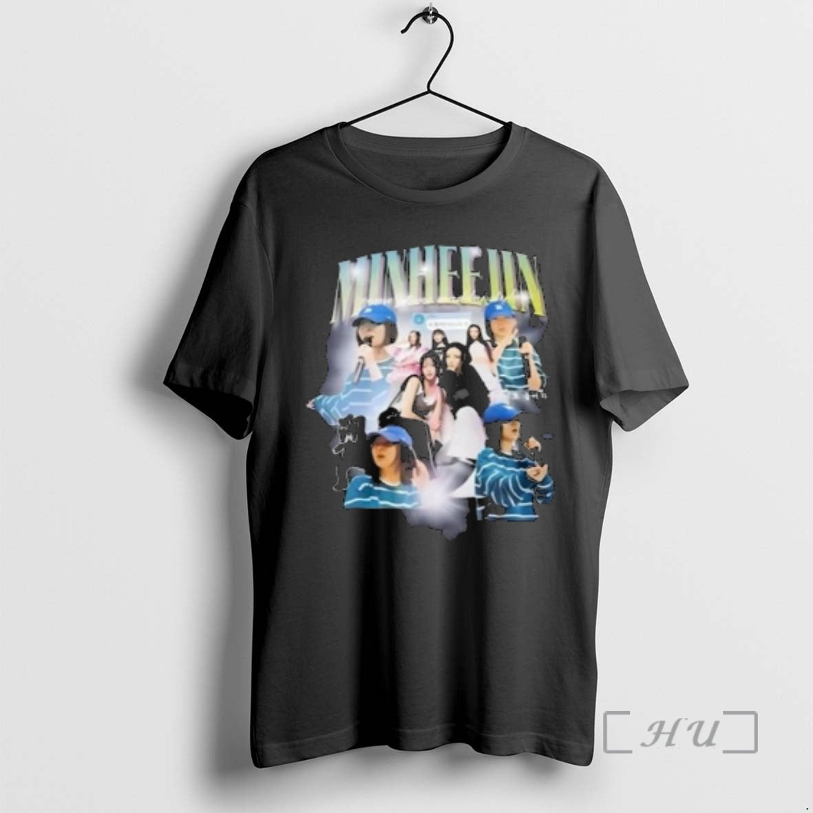 Officials Newjeans Minji Minheejin Viral Circle Black - Adult & Kids T-Shirts, Sweatshirts & Hoodies apparel design preview 1