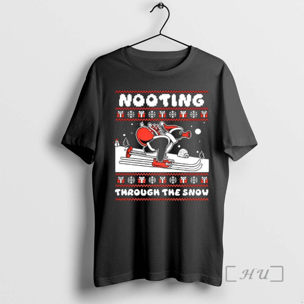 Officials Nooting Through The Snow Pingu Skiing Ugly - Adult & Kids T-Shirts, Sweatshirts & Hoodies apparel design preview 1