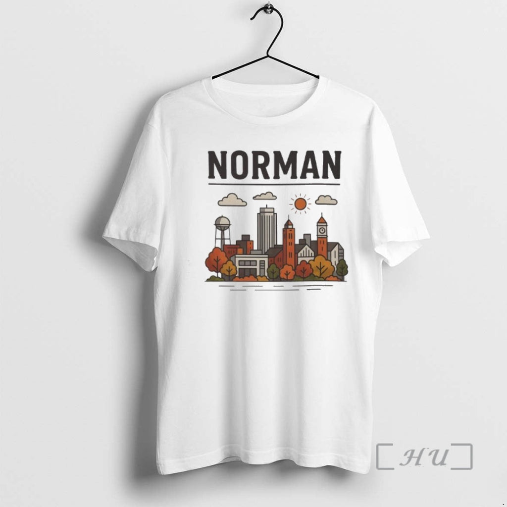 Officials Norman Skyline Oklahoma Game Day - Adult & Kids T-Shirts, Sweatshirts & Hoodies apparel design preview 1