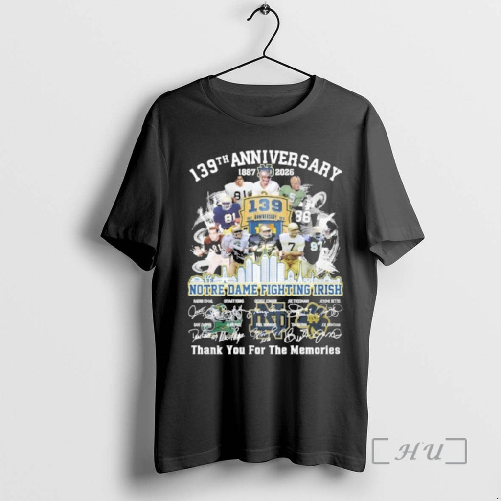 Officials Notre Dame Fighting Irish Team Legend 139th - Adult & Kids T-Shirts, Sweatshirts & Hoodies apparel design preview 1