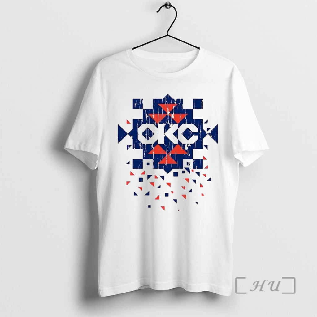 Officials Okc Thunder Diamond Pattern Native - Adult & Kids T-Shirts, Sweatshirts & Hoodies apparel design preview 1