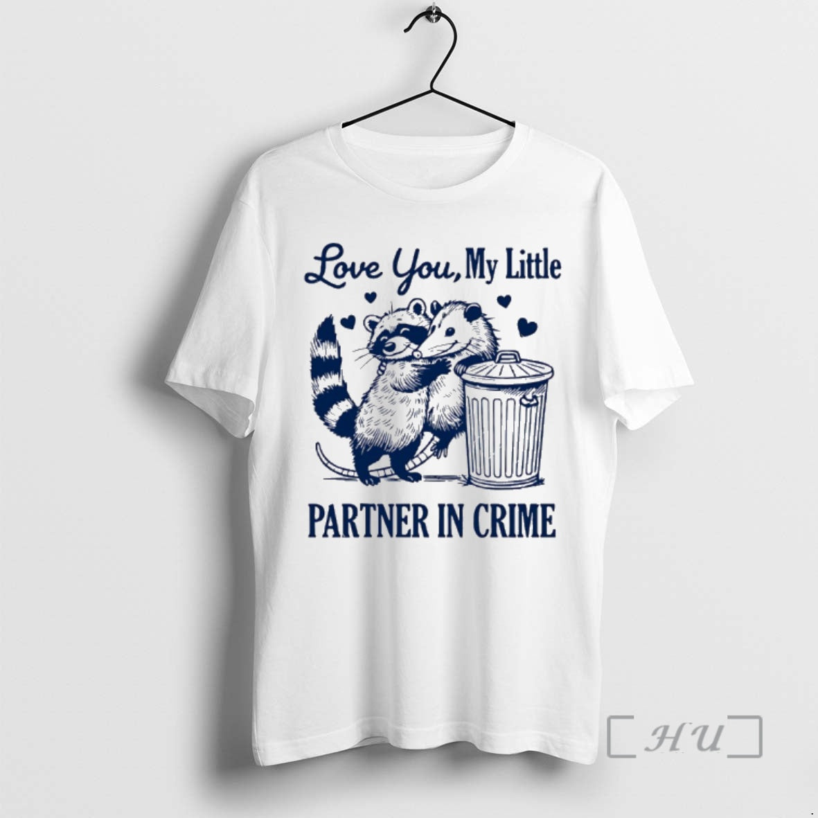 Officials Opossum Love You My Little Partner In Crime - Adult & Kids T-Shirts, Sweatshirts & Hoodies apparel design preview 1