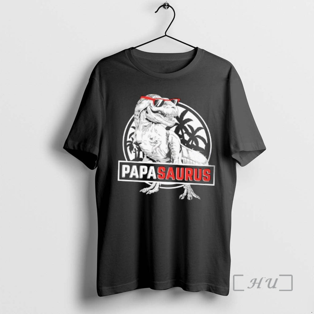 Officials Papasaurus T Rex Dinosaur Dad - Adult & Kids T-Shirts, Sweatshirts & Hoodies apparel design preview 1