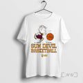Officials Peanuts X Arizona State Basketball Cute - Adult & Kids T-Shirts, Sweatshirts & Hoodies apparel design preview 1