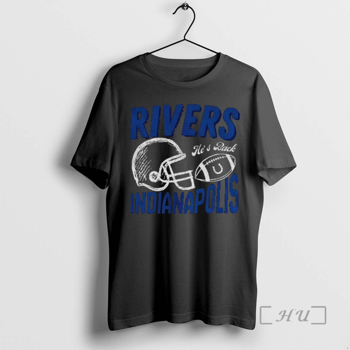 Officials Phillip Rivers Hes Back Indianapolis Colts - Adult & Kids T-Shirts, Sweatshirts & Hoodies apparel design preview 1