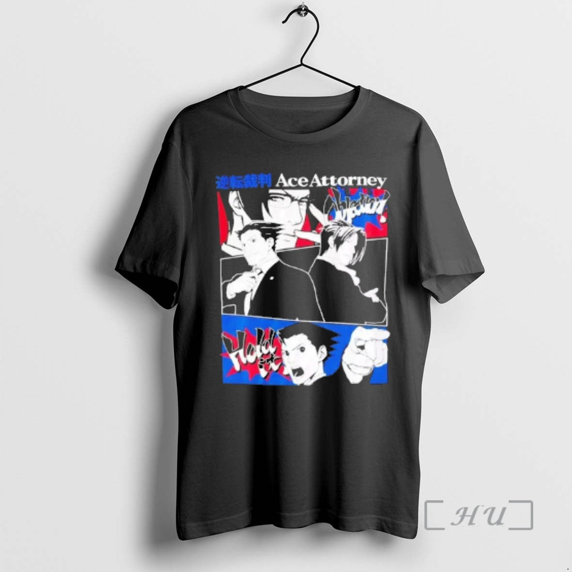 Officials Phoenix Wright Ace Attorney Duo Panels - Adult & Kids T-Shirts, Sweatshirts & Hoodies apparel design preview 1