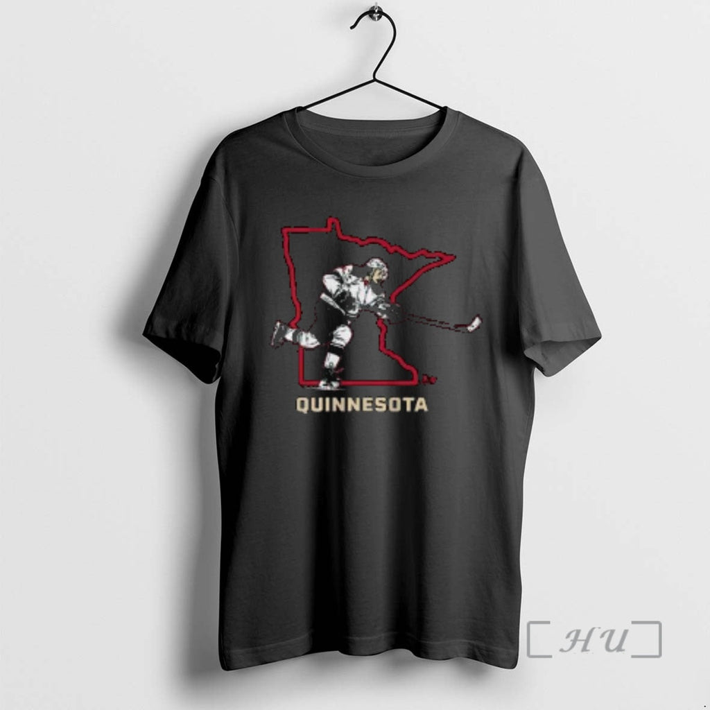 Officials Quinnesota Hughes Minnesota Circle Black - Adult & Kids T-Shirts, Sweatshirts & Hoodies apparel design preview 1
