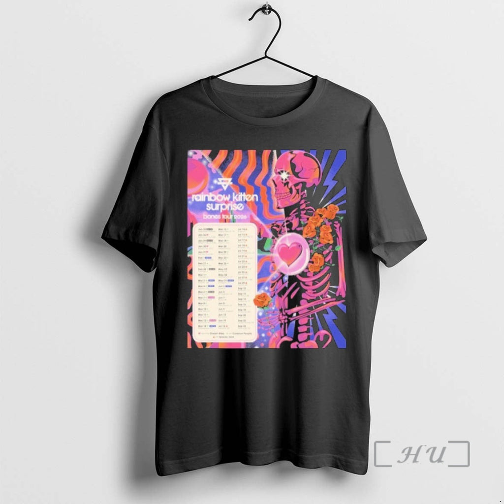 Officials Rainbow Kitten Surprise Bones Tour 2026 - Adult & Kids T-Shirts, Sweatshirts & Hoodies apparel design preview 1