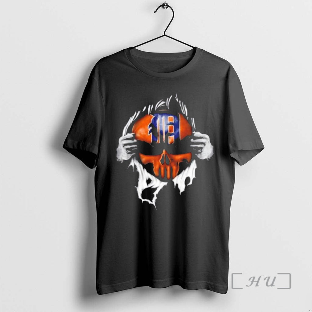 Officials Ripped From The Chest Skull Deep Detroit - Adult & Kids T-Shirts, Sweatshirts & Hoodies apparel design preview 1