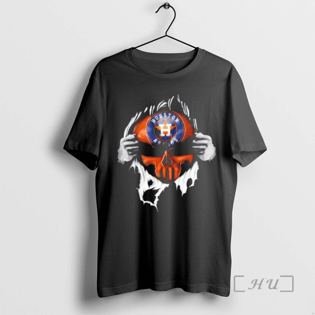 Officials Ripped From The Chest Skull Deep Houston - Adult & Kids T-Shirts, Sweatshirts & Hoodies apparel design preview 1