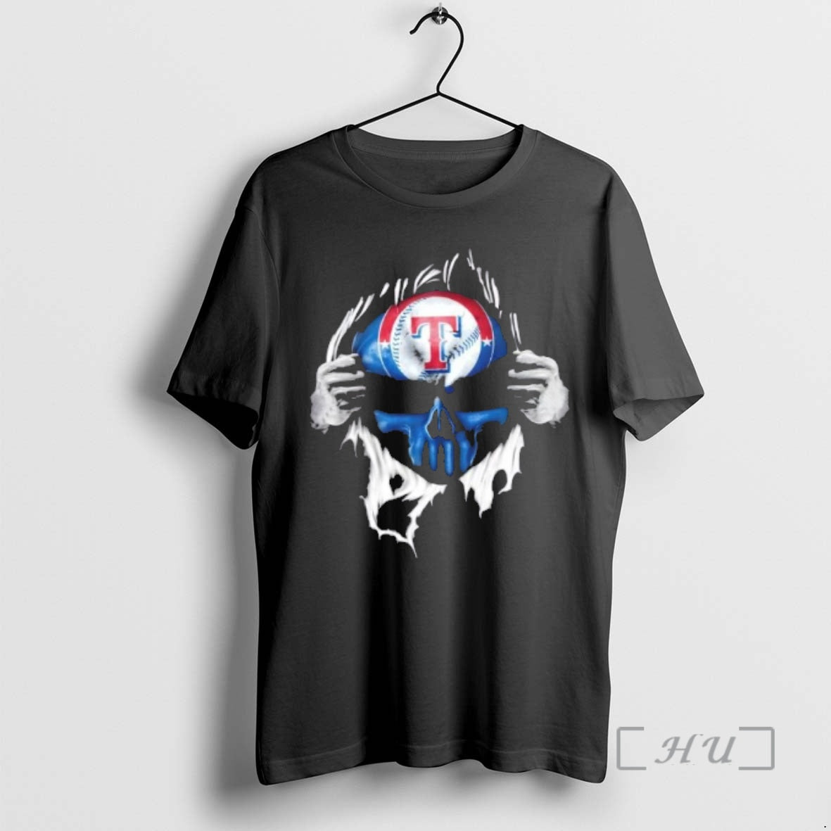 Officials Ripped From The Chest Skull Deep Texas - Adult & Kids T-Shirts, Sweatshirts & Hoodies apparel design preview 1