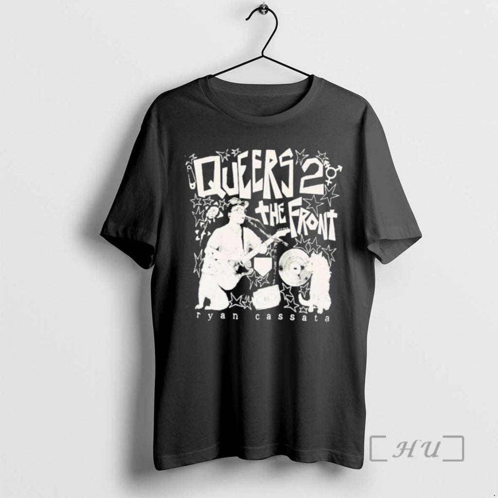 Officials Ryan Cassata Queers To The Front - Adult & Kids T-Shirts, Sweatshirts & Hoodies apparel design preview 1