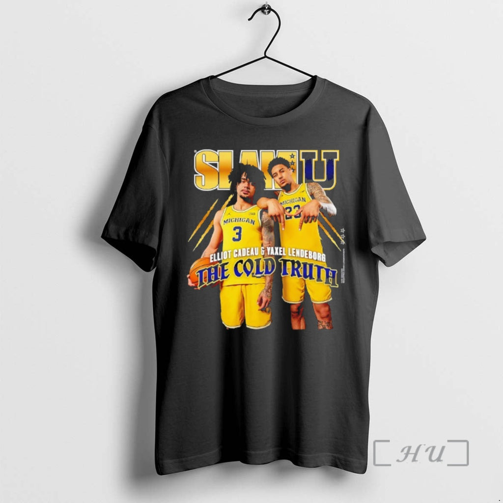 Officials Slamu Michigan Wolverines Yaxel Lendeborg - Adult & Kids T-Shirts, Sweatshirts & Hoodies apparel design preview 1