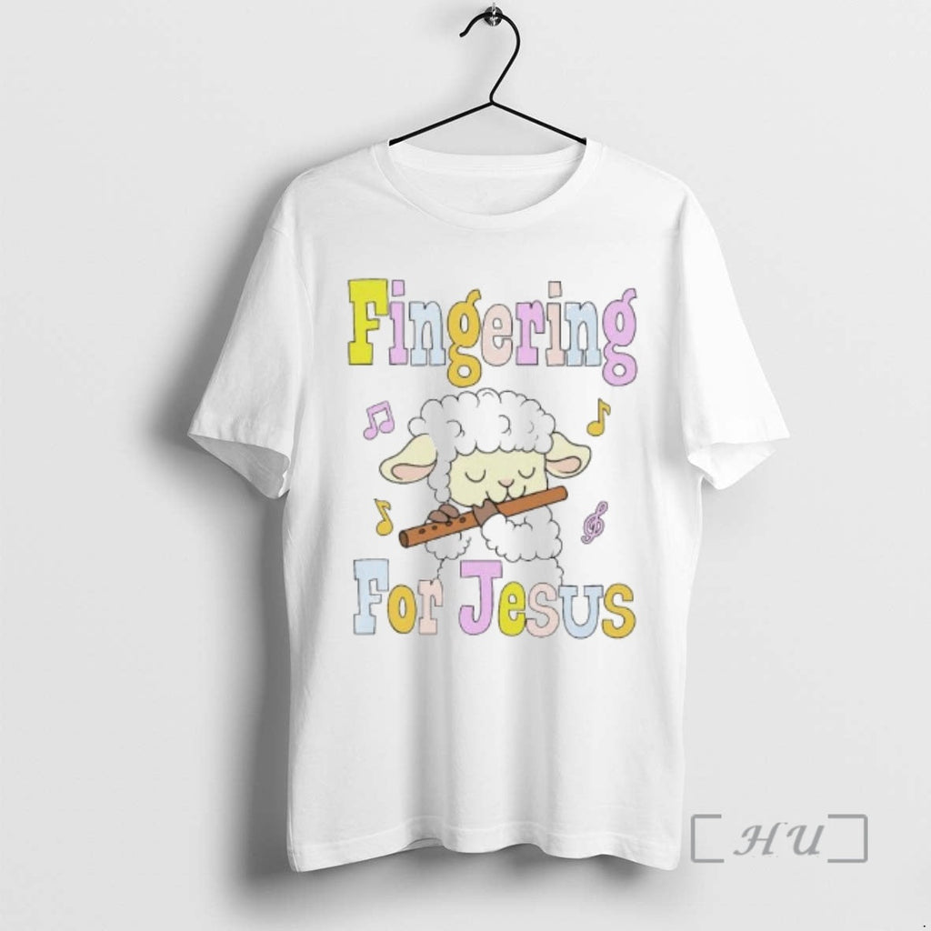 Officials Sheep Fingering For Jesus Ornaments - Adult & Kids T-Shirts, Sweatshirts & Hoodies apparel design preview 1
