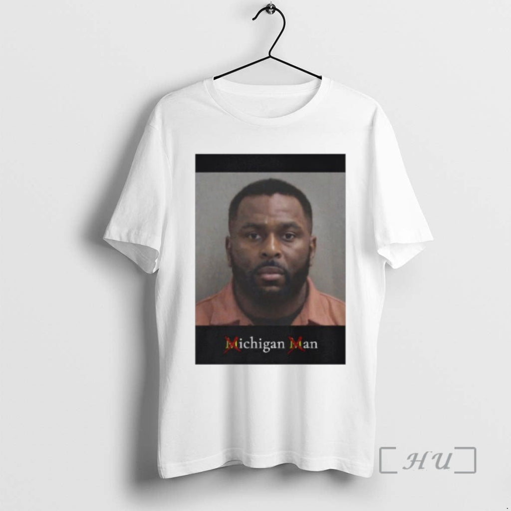 Officials Sherrone Moore Mugshot Michigan Man - Adult & Kids T-Shirts, Sweatshirts & Hoodies apparel design preview 1