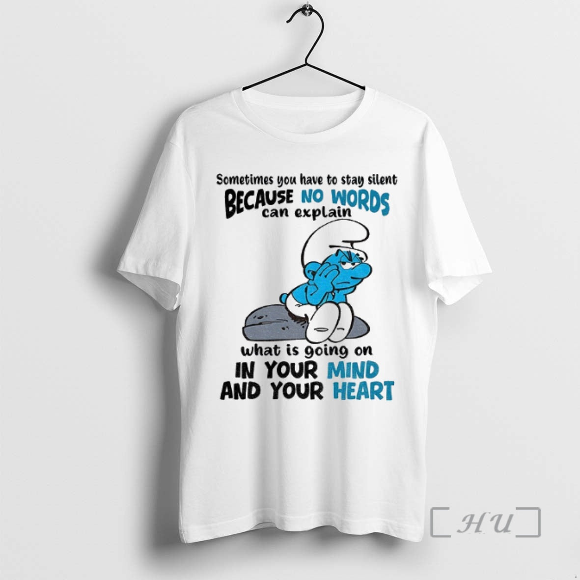 Officials Smurf Sometimes You Have To Stay Silent - Adult & Kids T-Shirts, Sweatshirts & Hoodies apparel design preview 1