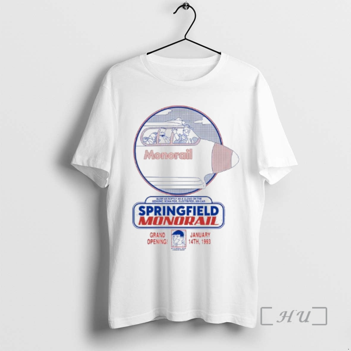 Officials Springfield Monorail Grand Poening - Adult & Kids T-Shirts, Sweatshirts & Hoodies apparel design preview 1