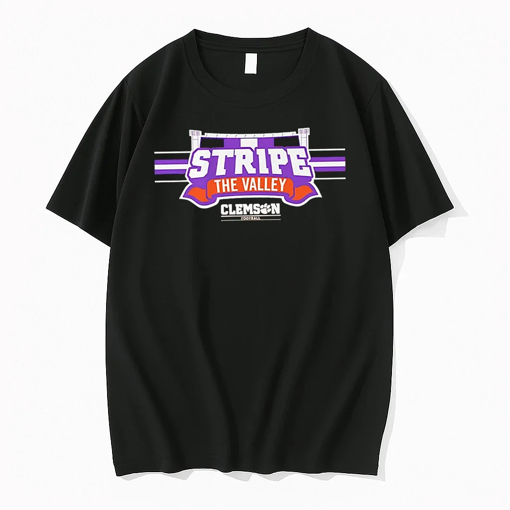Officials Stripe The Valley Clemson Football Premium - Adult & Kids T-Shirts, Sweatshirts & Hoodies apparel design preview 1