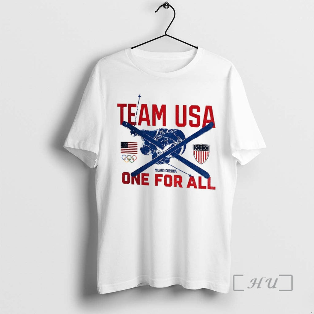 Officials Team Usa Milano Cortina One For All 2026 - Adult & Kids T-Shirts, Sweatshirts & Hoodies apparel design preview 1