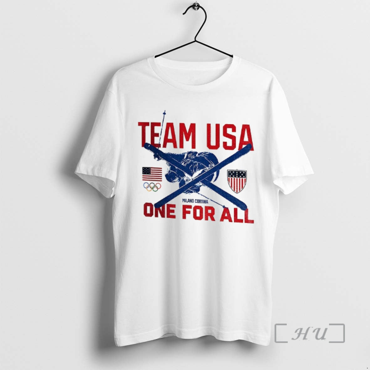 Officials Team Usa Milano Cortina One For All 2026 - Adult & Kids T-Shirts, Sweatshirts & Hoodies apparel design preview 1