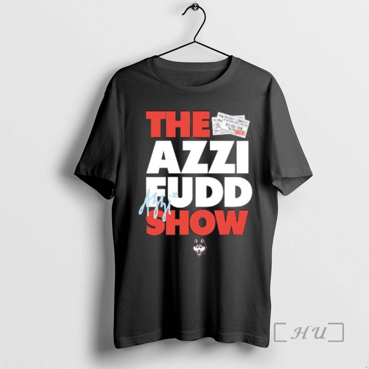 Officials The Azzi Fudd Show Uconn Huskies Logo - Adult & Kids T-Shirts, Sweatshirts & Hoodies apparel design preview 1