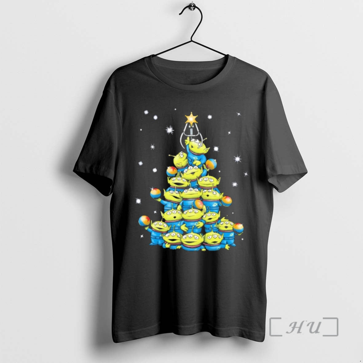 Officials The Claw Mas Little Green Men Christmas - Adult & Kids T-Shirts, Sweatshirts & Hoodies apparel design preview 1