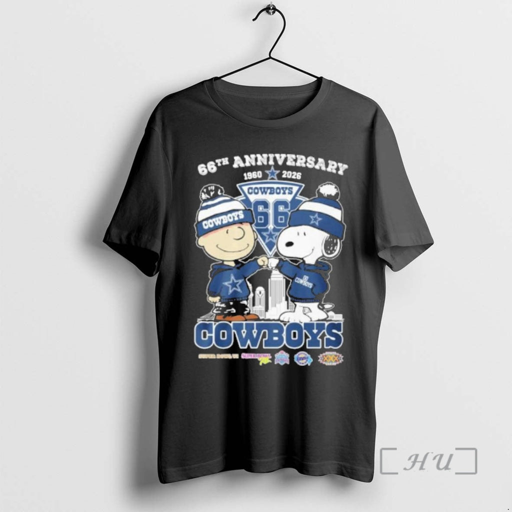 Officials The Peanuts Fist Bump X Dallas Cowboys 66th - Adult & Kids T-Shirts, Sweatshirts & Hoodies apparel design preview 1