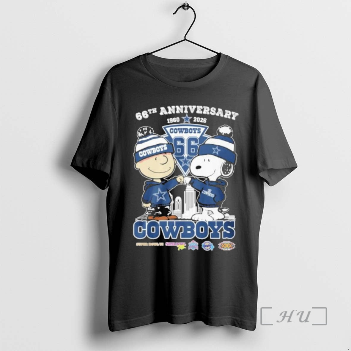 Officials The Peanuts Fist Bump X Dallas Cowboys 66th - Adult & Kids T-Shirts, Sweatshirts & Hoodies apparel design preview 1