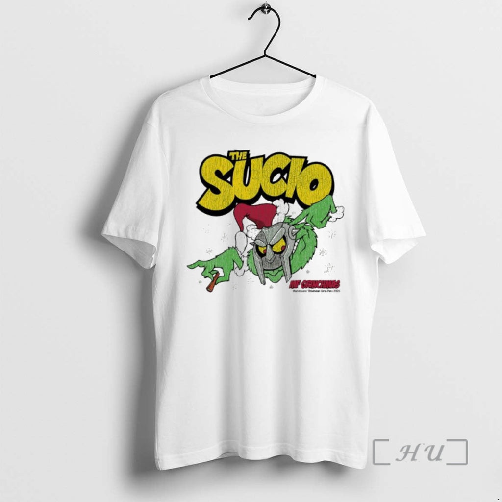 Officials The Sucio Grinch X Mf Doom Christmas - Adult & Kids T-Shirts, Sweatshirts & Hoodies apparel design preview 1