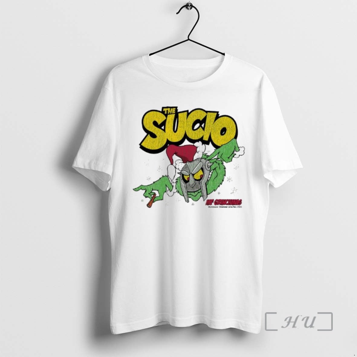 Officials The Sucio Grinch X Mf Doom Christmas - Adult & Kids T-Shirts, Sweatshirts & Hoodies apparel design preview 1
