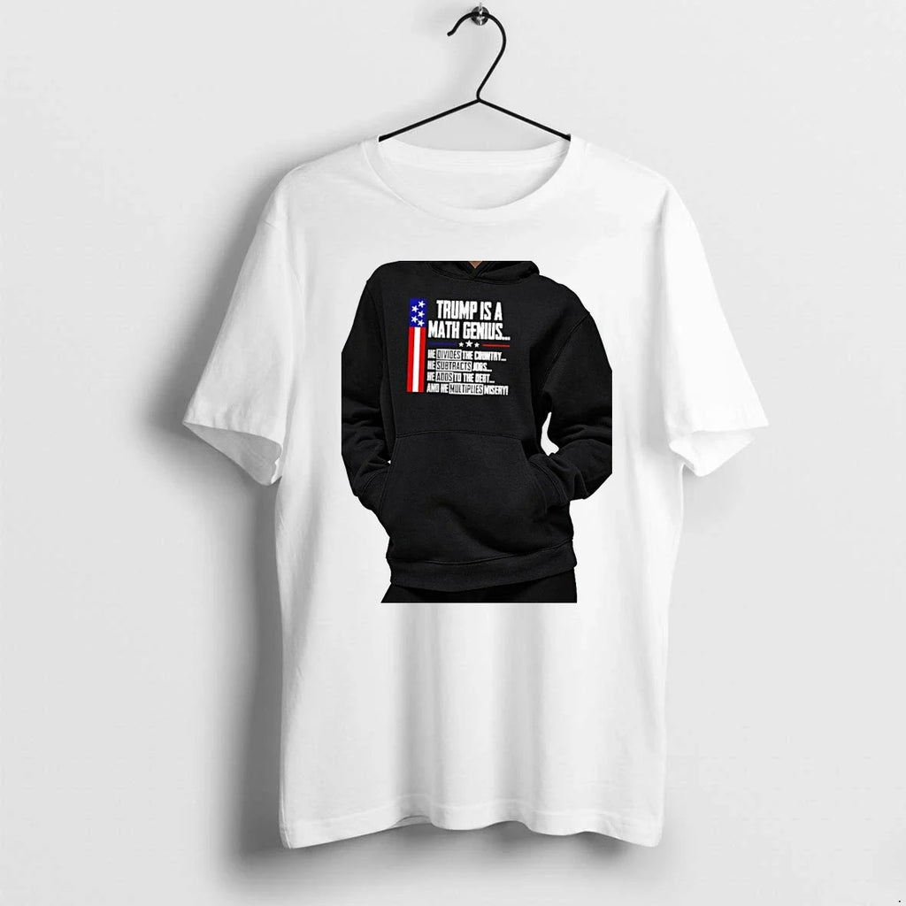 Officials Trump Is A Math Genius Premium - Adult & Kids T-Shirts, Sweatshirts & Hoodies apparel design preview 1