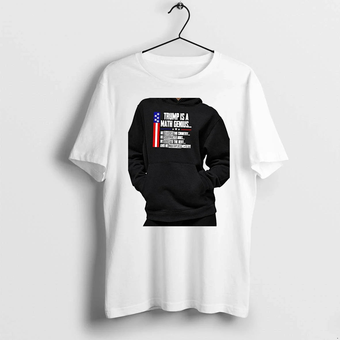 Officials Trump Is A Math Genius Premium - Adult & Kids T-Shirts, Sweatshirts & Hoodies apparel design preview 1