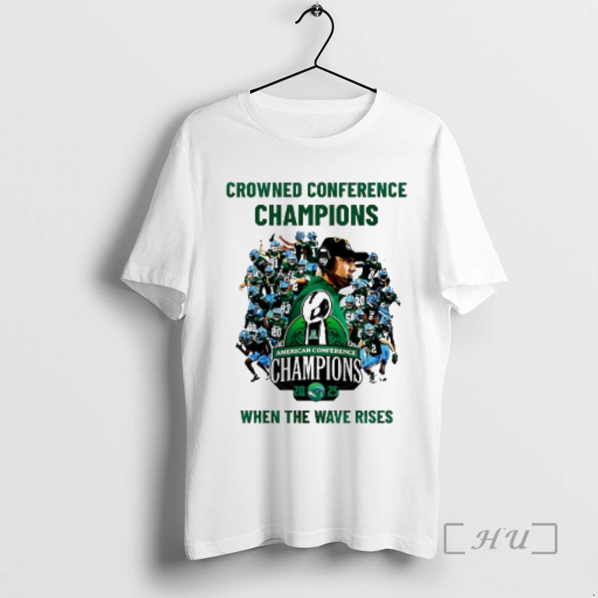 Officials Tulane Green Wave 2025 American Athletic - Adult & Kids T-Shirts, Sweatshirts & Hoodies apparel design preview 1