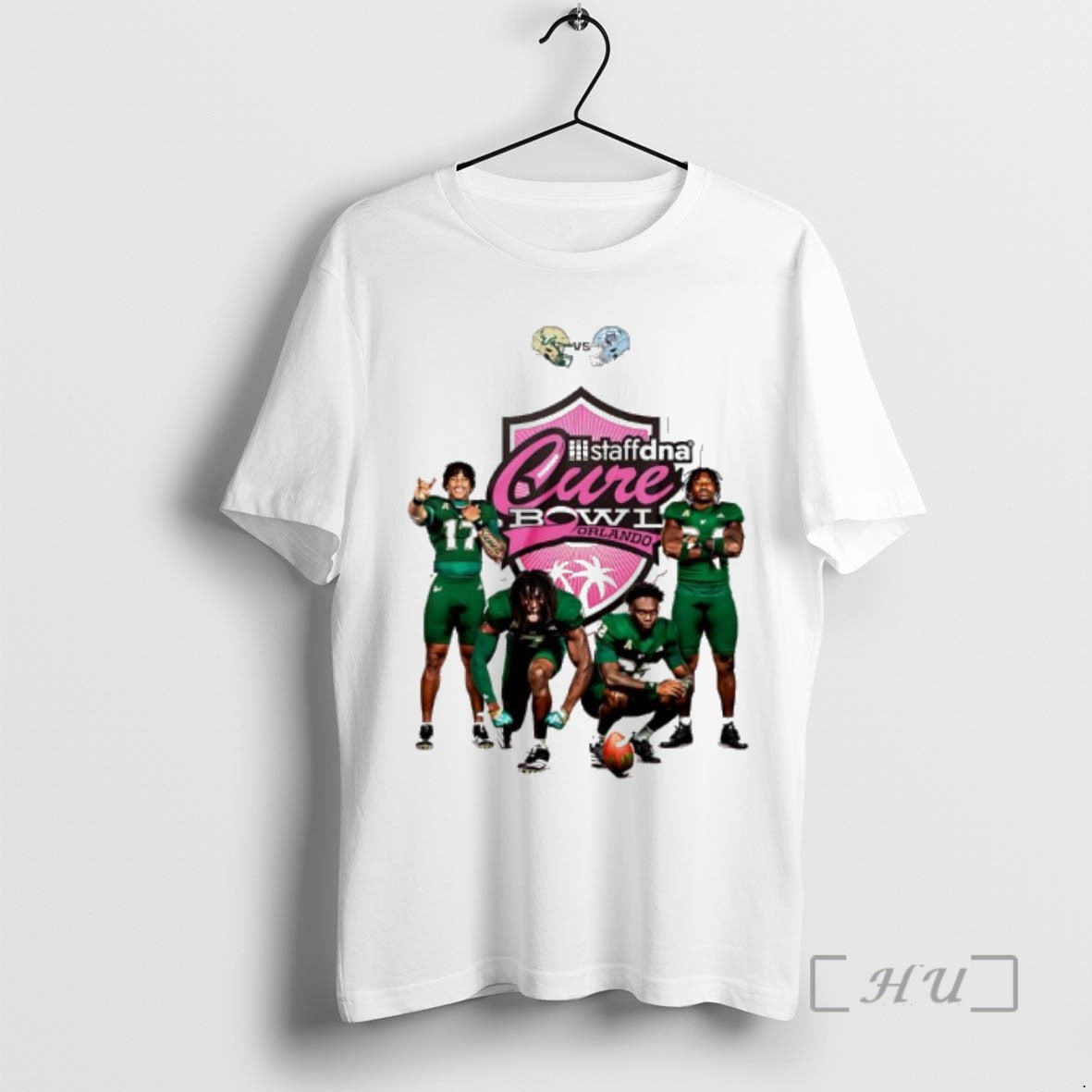 Officials Usf Football 2025 Staffdna Cure Bowl - Adult & Kids T-Shirts, Sweatshirts & Hoodies apparel design preview 1