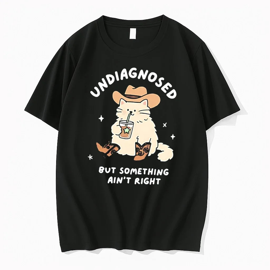 Officials Undiagnosed But Something Aint Right Cat - Adult & Kids T-Shirts, Sweatshirts & Hoodies apparel design preview 1