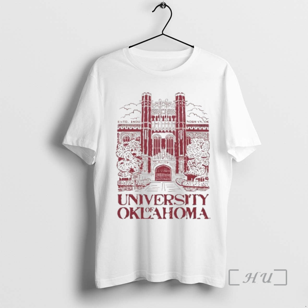 Officials University Of Oklahomas Evans Hall Estd - Adult & Kids T-Shirts, Sweatshirts & Hoodies apparel design preview 1
